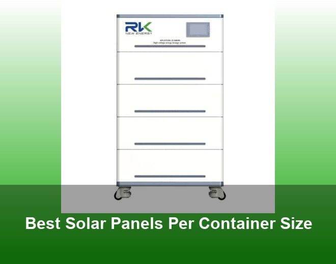 Best Solar Panels Per Container Size