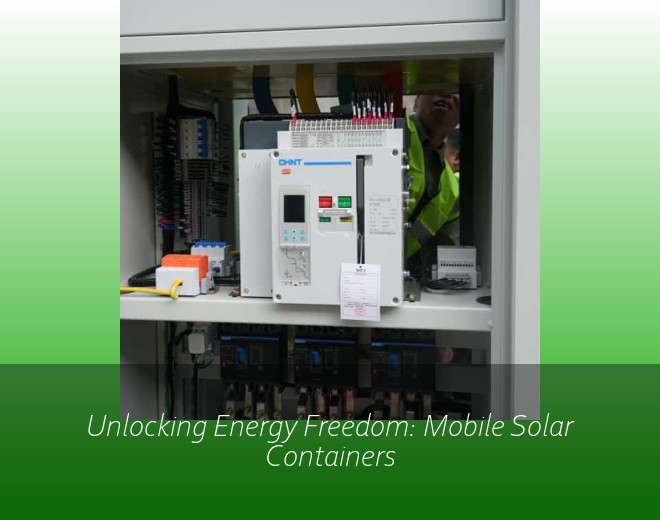 Unlocking Energy Freedom: Mobile Solar Containers
