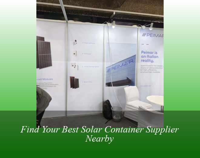 Find Your Best Solar Container Supplier Nearby