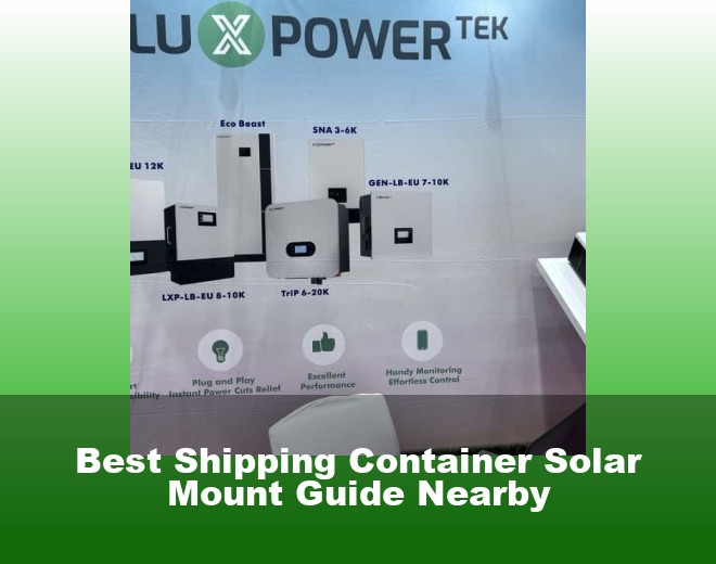 Best Shipping Container Solar Mount Guide Nearby