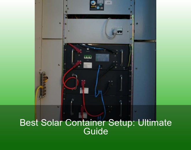 Best Solar Container Setup: Ultimate Guide