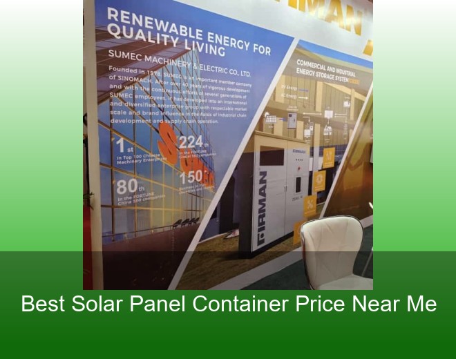 Best Solar Panel Container Price Near Me