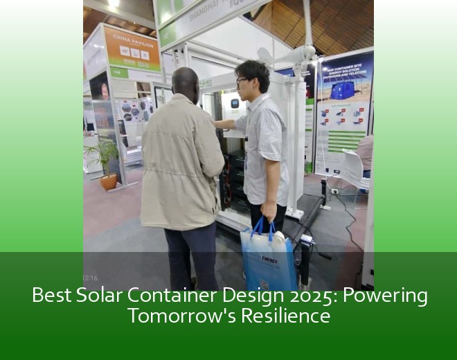 Best Solar Container Design 2025: Powering Tomorrow's Resilience