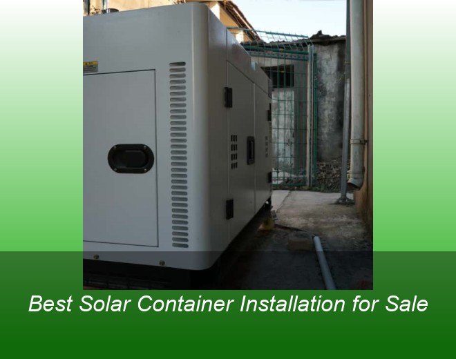 Best Solar Container Installation for Sale