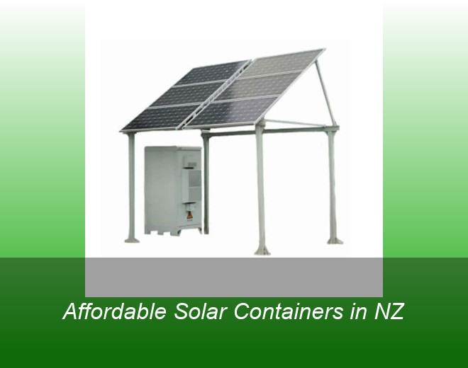 Affordable Solar Containers in NZ