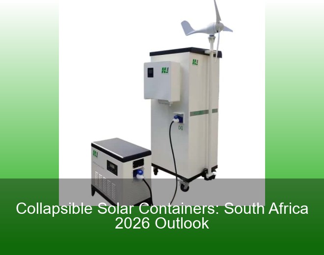 Collapsible Solar Containers: South Africa 2026 Outlook