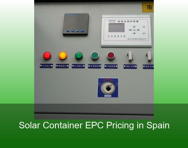 Solar Container EPC Pricing in Spain