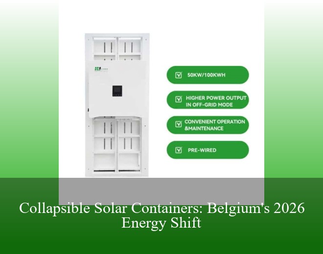 Collapsible Solar Containers: Belgium's 2026 Energy Shift