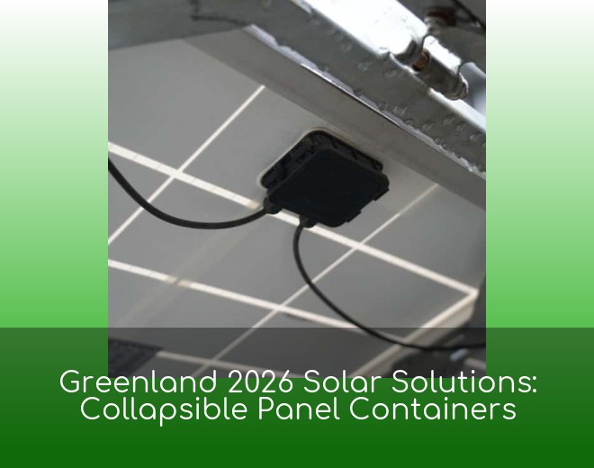 Greenland 2026 Solar Solutions: Collapsible Panel Containers