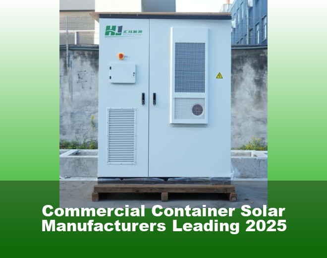 Commercial Container Solar Manufacturers Leading 2025