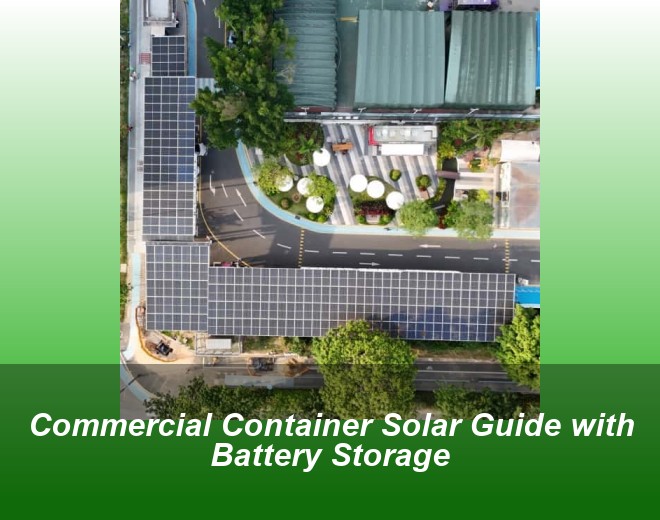 Commercial Container Solar Guide with Battery Storage
