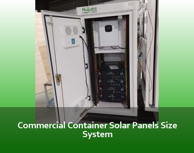 Commercial Container Solar Panels Size System