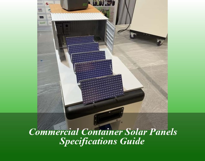 Commercial Container Solar Panels Specifications Guide