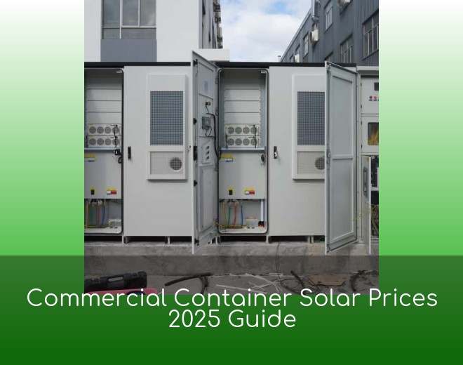 Commercial Container Solar Prices 2025 Guide