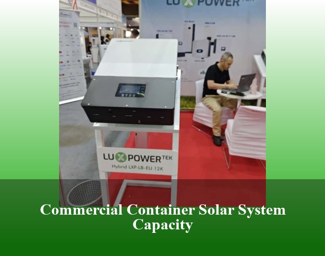 Commercial Container Solar System Capacity