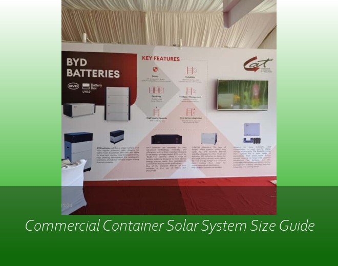 Commercial Container Solar System Size Guide