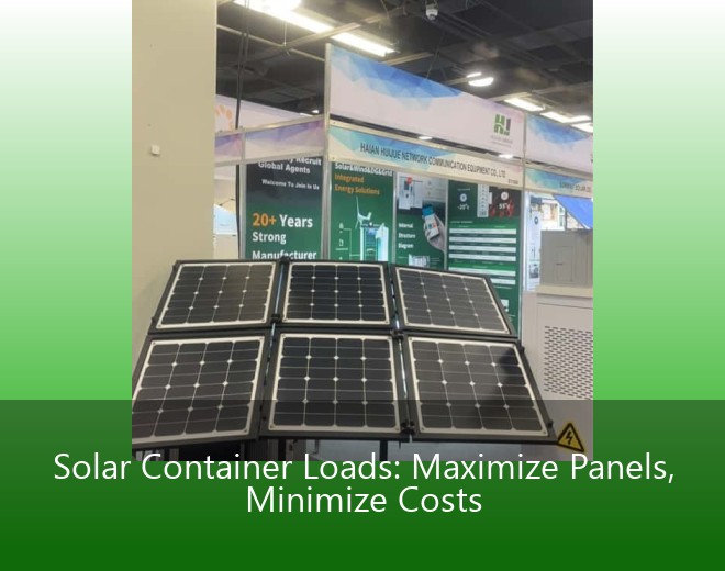 Solar Container Loads: Maximize Panels, Minimize Costs