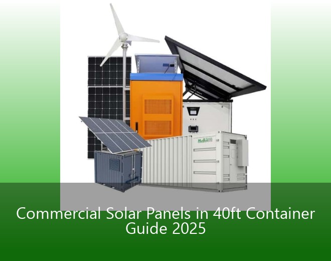 Commercial Solar Panels in 40ft Container Guide 2025