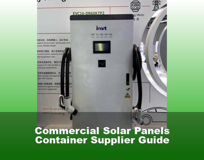 Commercial Solar Panels Container Supplier Guide