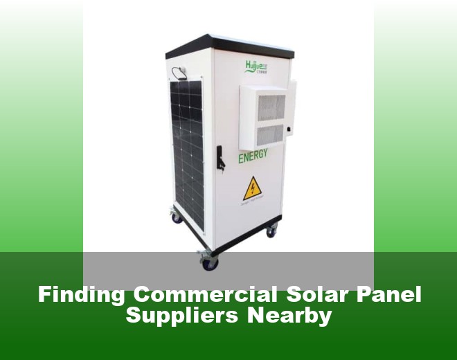 Finding Commercial Solar Panel Suppliers Nearby