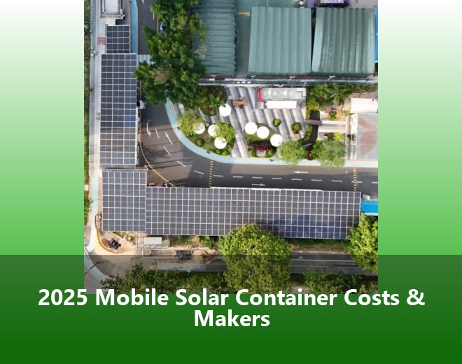 2025 Mobile Solar Container Costs & Makers