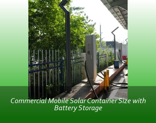 Commercial Mobile Solar Container Size with Battery Storage