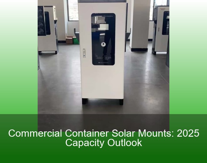 Commercial Container Solar Mounts: 2025 Capacity Outlook
