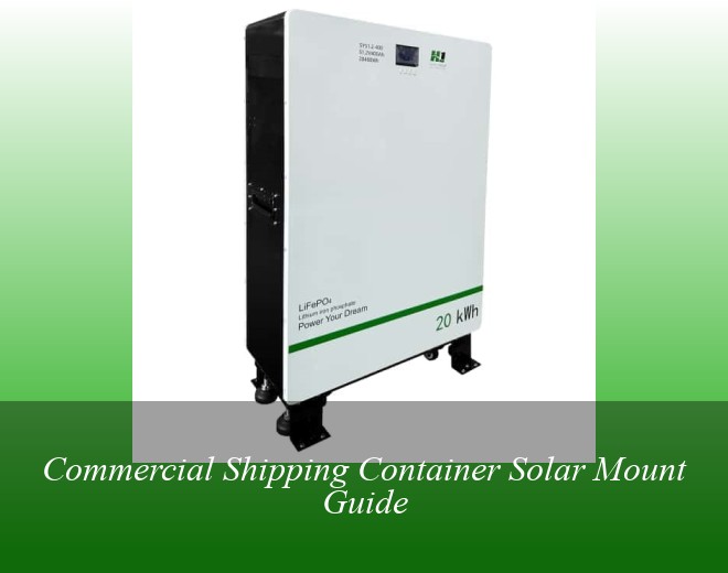 Commercial Shipping Container Solar Mount Guide