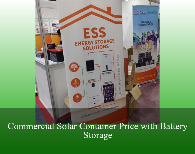 Commercial Solar Container Price with Battery Storage