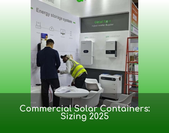 Commercial Solar Containers: Sizing 2025