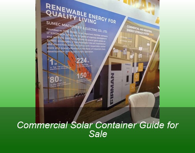 Commercial Solar Container Guide for Sale