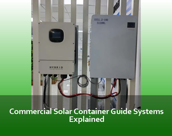 Commercial Solar Container Guide Systems Explained