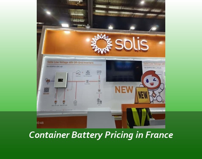 Container Battery Pricing in France