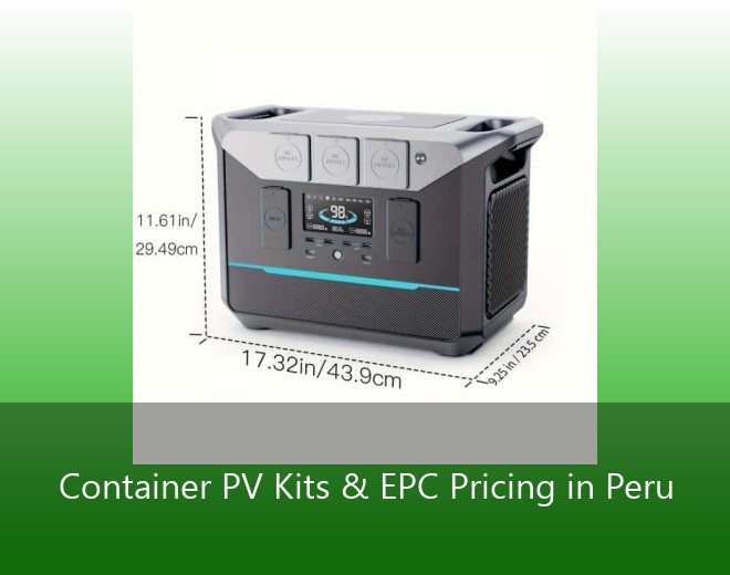 Container PV Kits & EPC Pricing in Peru
