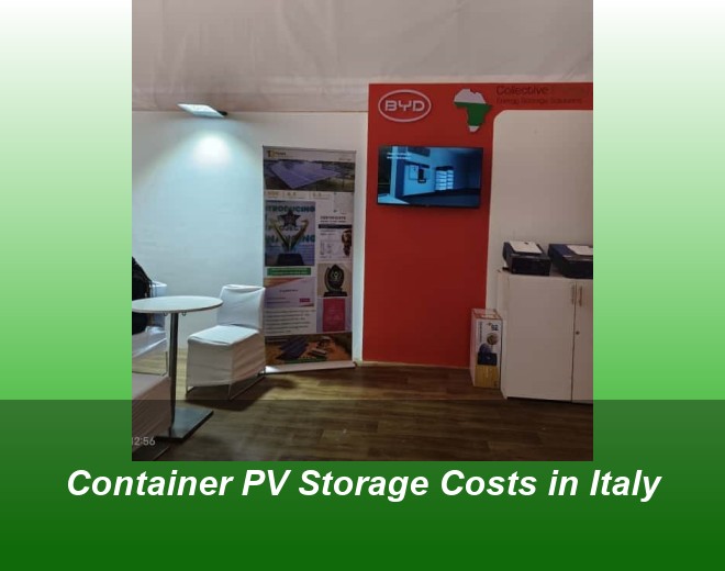 Container PV Storage Costs in Italy