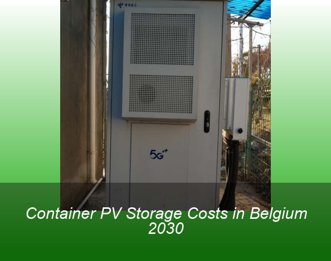 Container PV Storage Costs in Belgium 2030