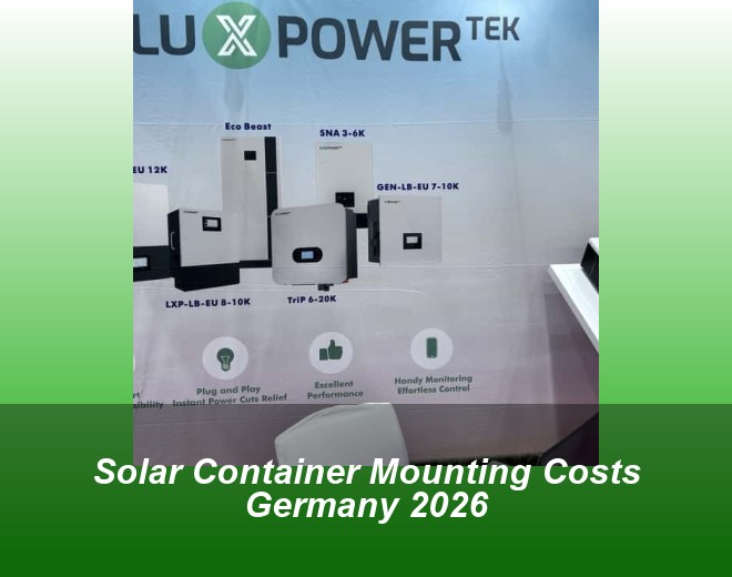 Solar Container Mounting Costs Germany 2026