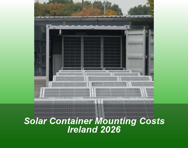 Solar Container Mounting Costs Ireland 2026