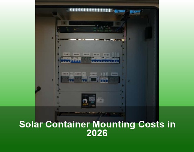 Solar Container Mounting Costs in 2026