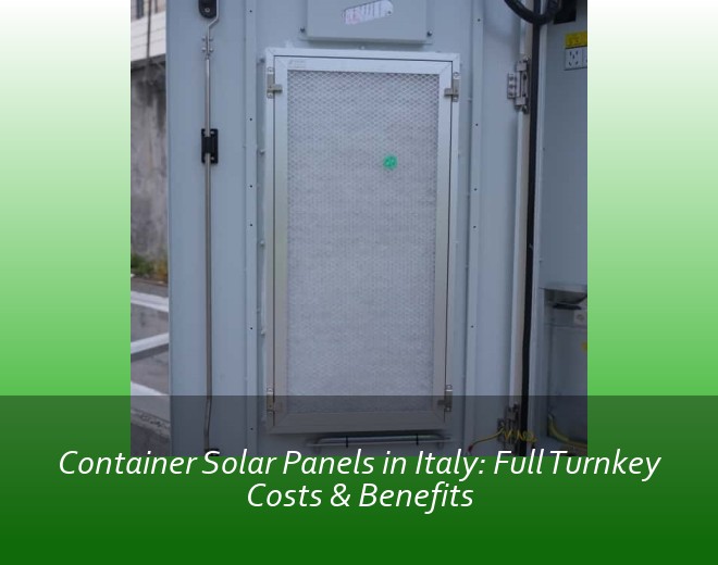 Container Solar Panels in Italy: Full Turnkey Costs & Benefits