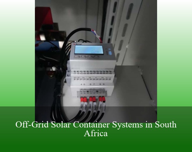 Off-Grid Solar Container Systems in South Africa
