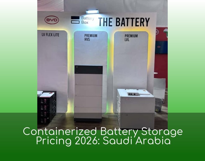 Containerized Battery Storage Pricing 2026: Saudi Arabia