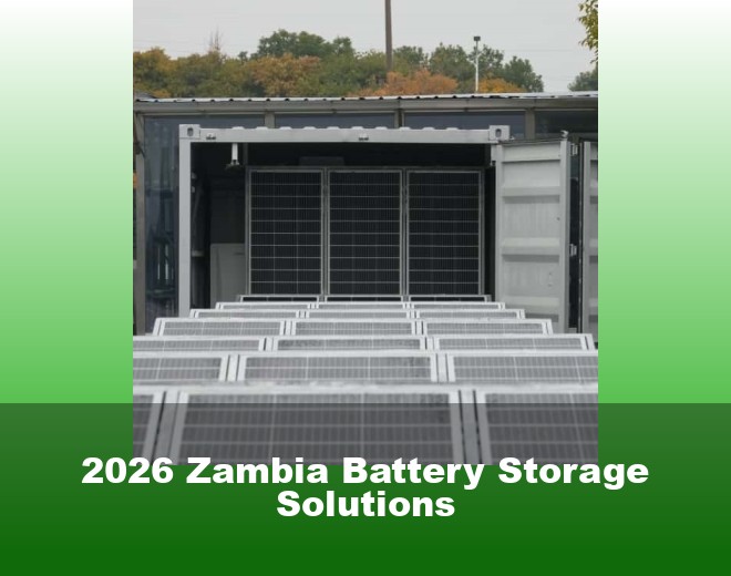 2026 Zambia Battery Storage Solutions