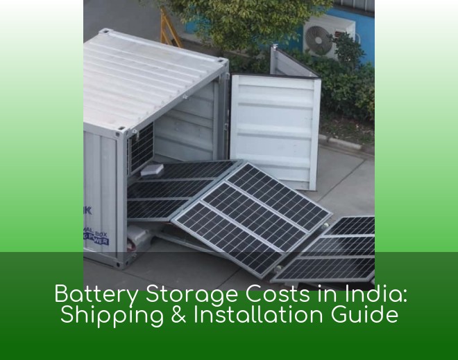 Battery Storage Costs in India: Shipping & Installation Guide