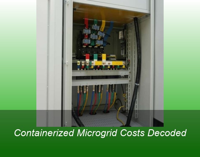Containerized Microgrid Costs Decoded