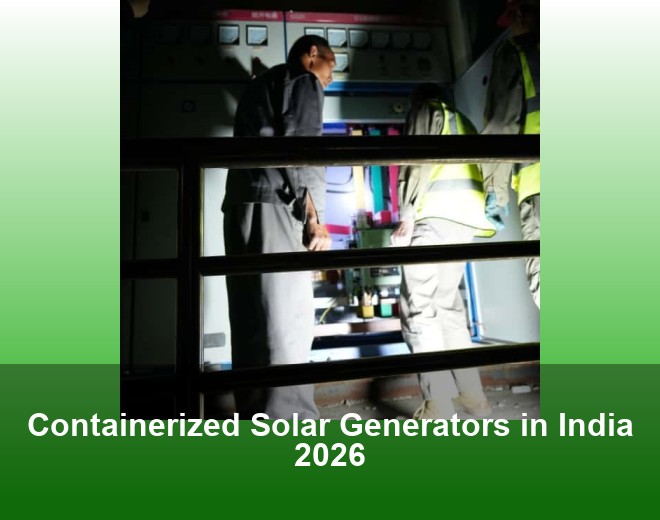 Containerized Solar Generators in India 2026