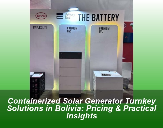 Containerized Solar Generator Turnkey Solutions in Bolivia: Pricing & Practical Insights