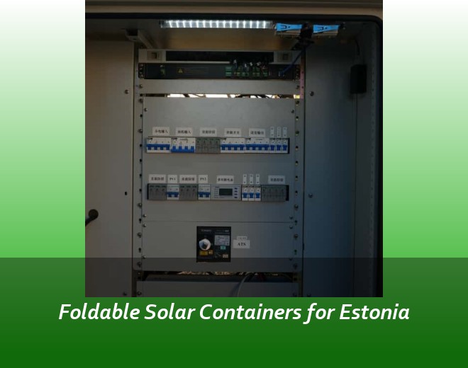 Foldable Solar Containers for Estonia