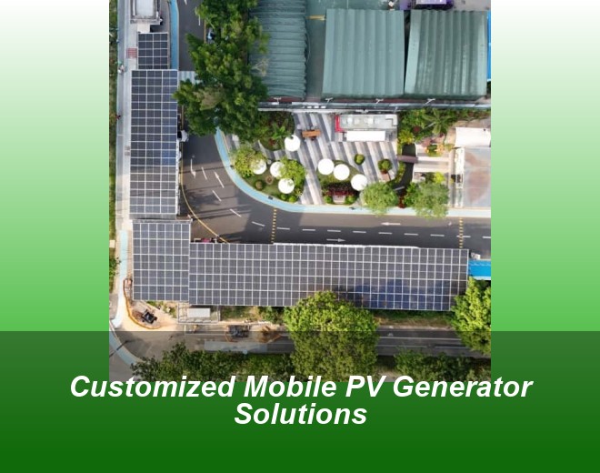 Customized Mobile PV Generator Solutions