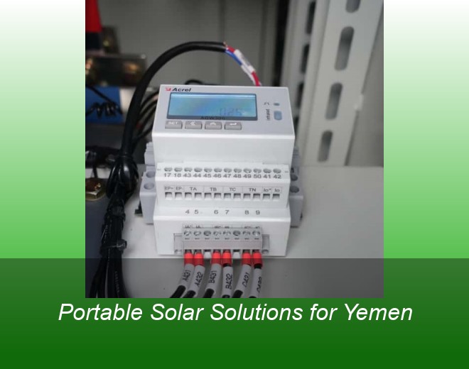 Portable Solar Solutions for Yemen